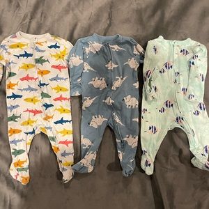 3 size 3-6 month boys pajamas